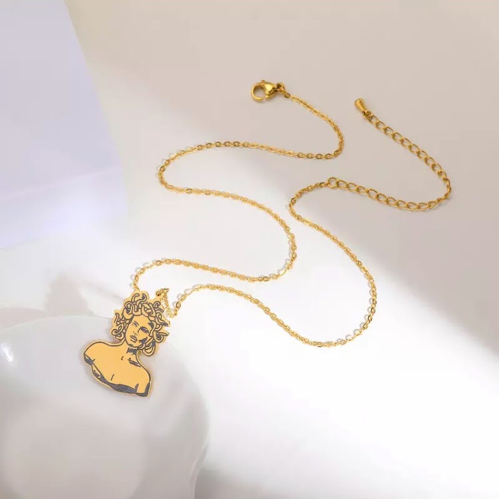 Medusa Stainless Steel Necklace - Picture 3 of 4